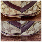 Gucci GG Canvas Leather Abbey Shoulder Bag Bordeaux Brown — view 6