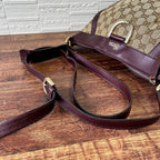 Gucci GG Canvas Leather Abbey Shoulder Bag Bordeaux Brown — view 7