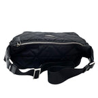 Prada Nylon Leather Padded Quilted Shoulder Bag Black — view 3