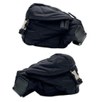 Prada Nylon Leather Padded Quilted Shoulder Bag Black — view 5