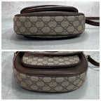 Gucci GG Shoulder Bag Brown Beige Logo Leather — view 8
