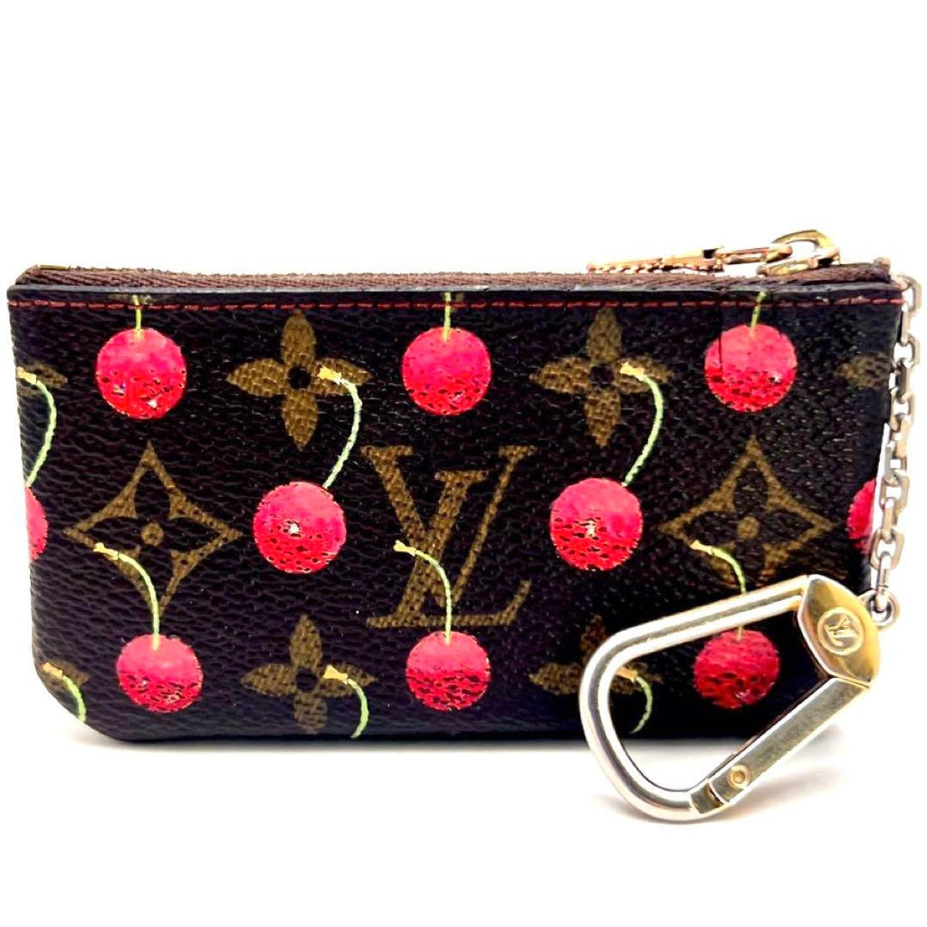 Louis Vuitton Takashi Murakami Collaboration Monogram Pochette Cles Cherry — view 2