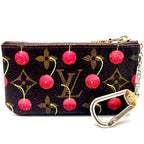 Louis Vuitton Takashi Murakami Collaboration Monogram Pochette Cles Cherry — view 2