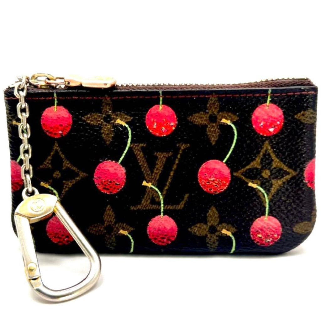 Louis Vuitton Takashi Murakami Collaboration Monogram Pochette Cles Cherry — view 3