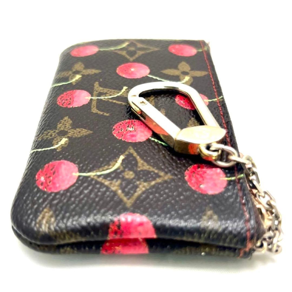 Louis Vuitton Takashi Murakami Collaboration Monogram Pochette Cles Cherry — view 4