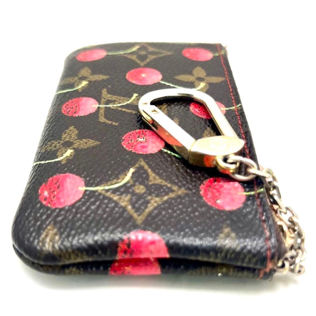 Louis Vuitton Takashi Murakami Collaboration Monogram Pochette Cles Cherry — view 4