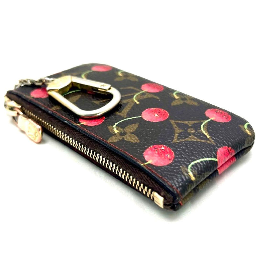Louis Vuitton Takashi Murakami Collaboration Monogram Pochette Cles Cherry — view 8