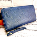 Louis Vuitton Limited Lila Blue Empreinte Zippy Wallet