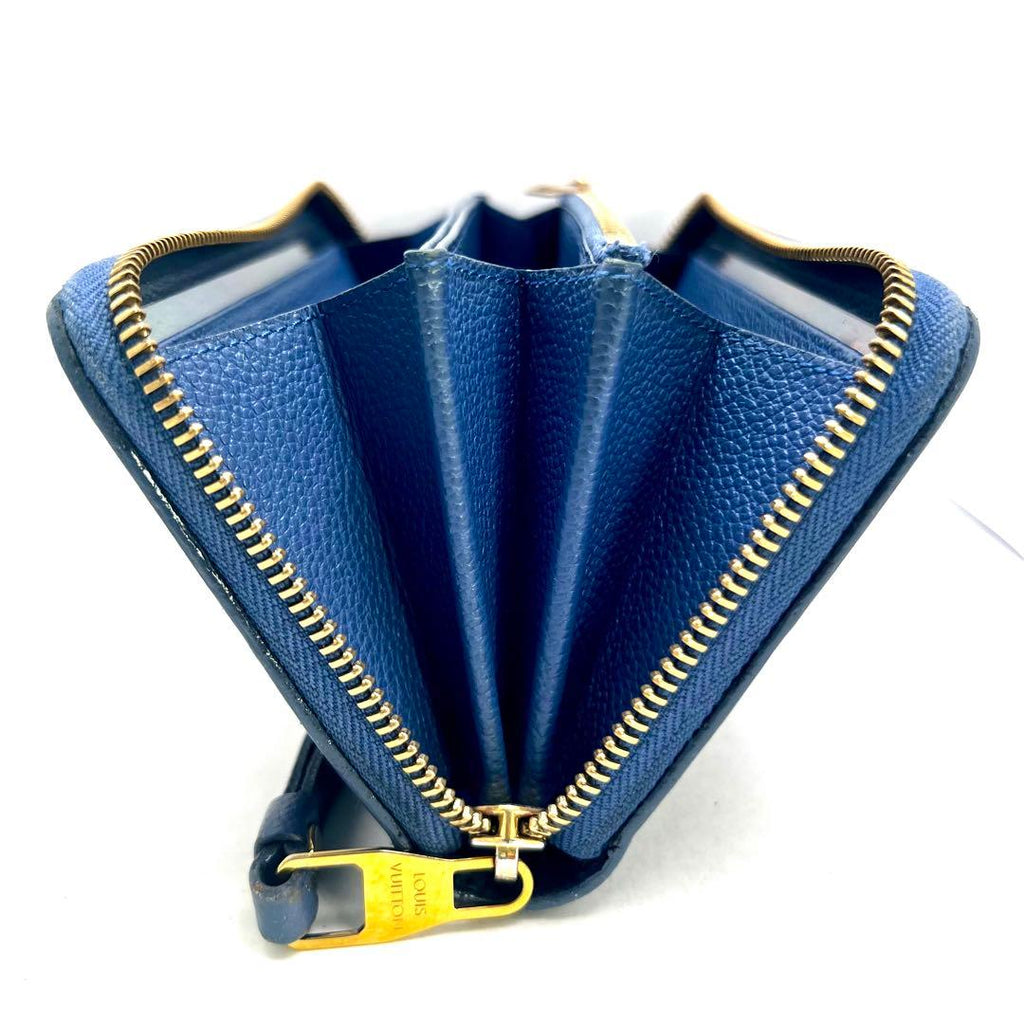 Louis Vuitton Limited Lila Blue Empreinte Zippy Wallet — view 5