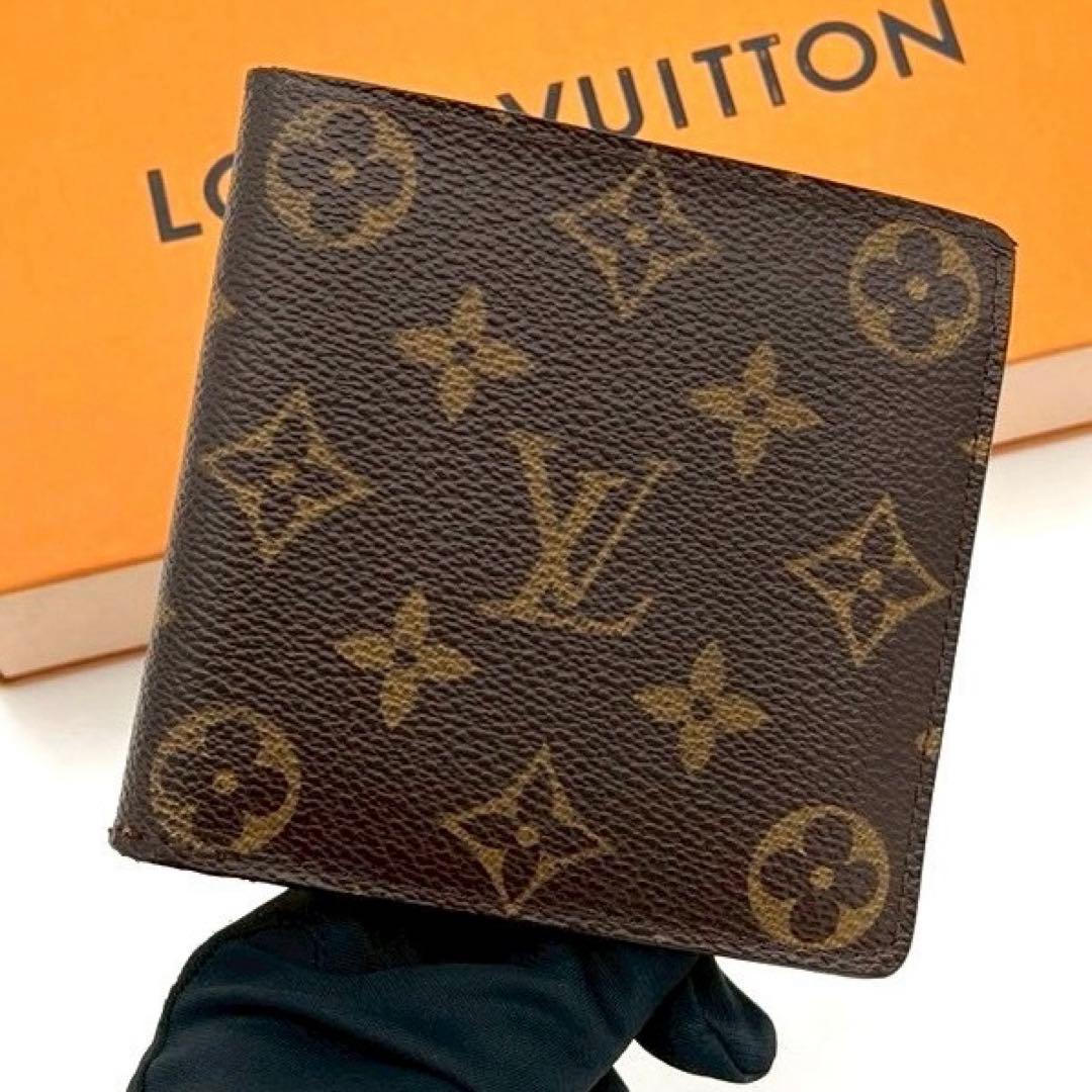Louis Vuitton Monogram Portefeuille Marco Bifold Wallet Brown Leather