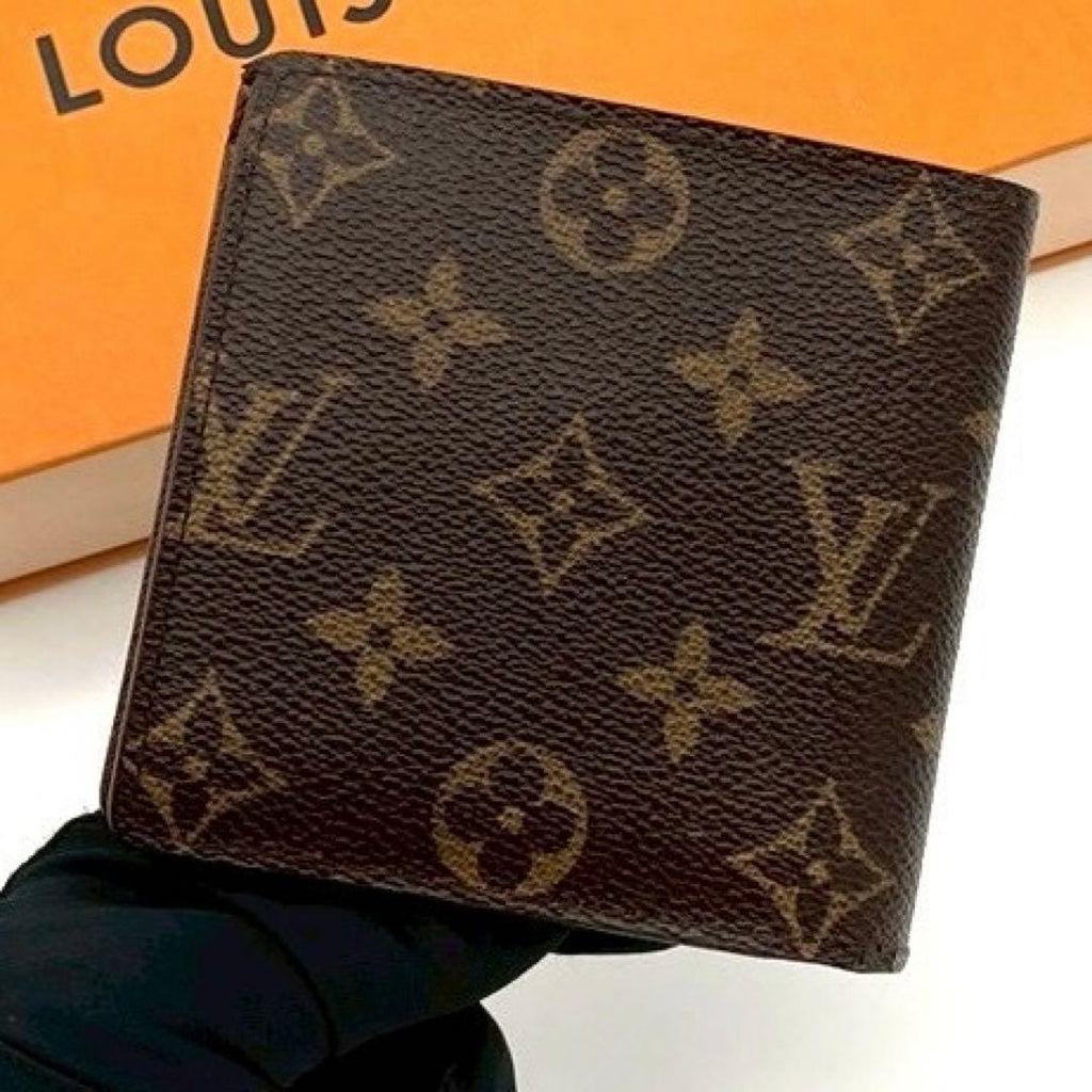 Louis Vuitton Monogram Portefeuille Marco Bifold Wallet Brown Leather