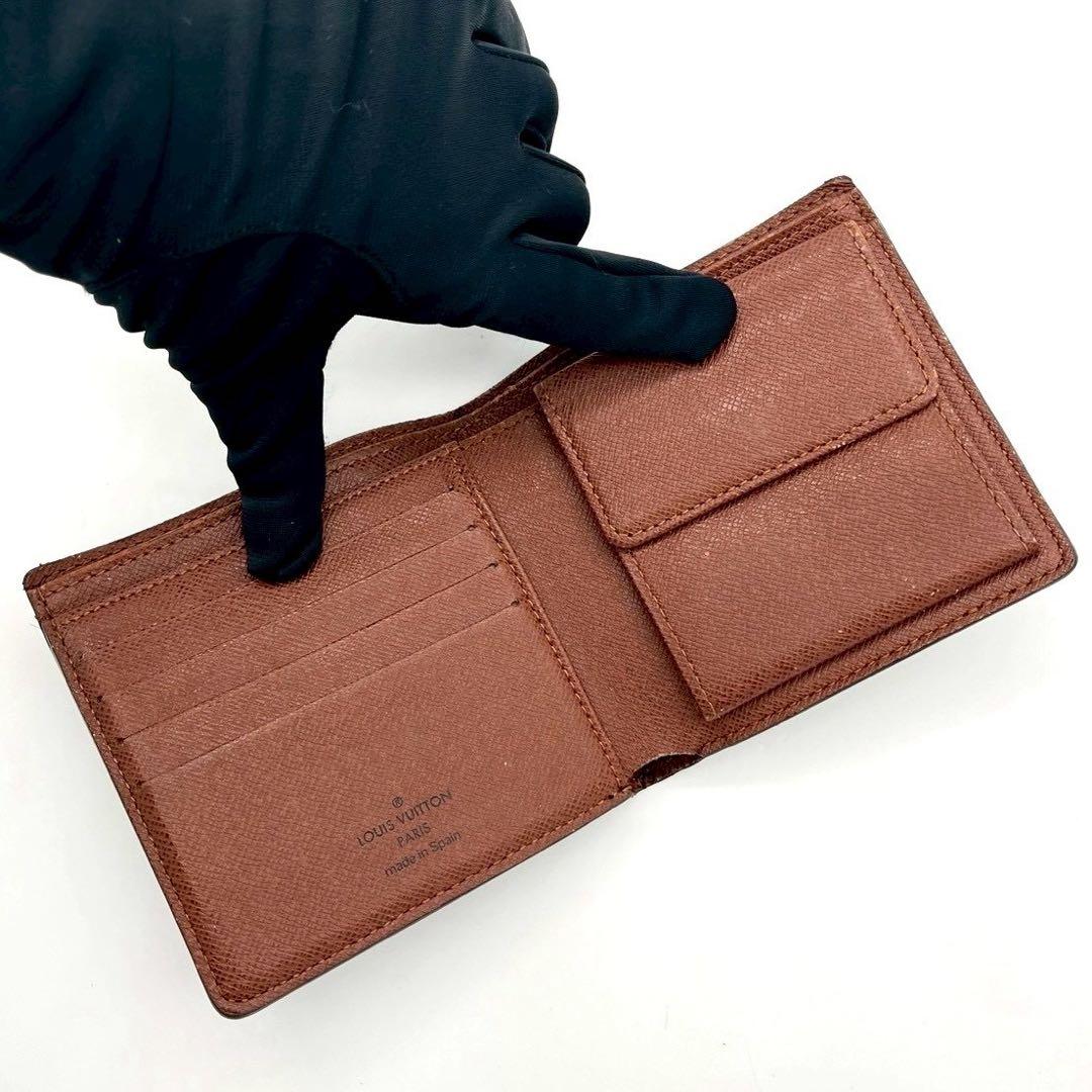 Louis Vuitton Monogram Portefeuille Marco Bifold Wallet Brown Leather