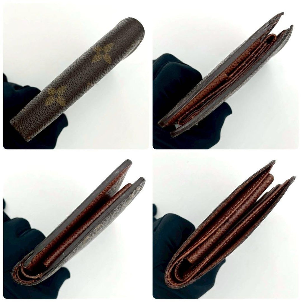 Louis Vuitton Monogram Portefeuille Marco Bifold Wallet Brown Leather