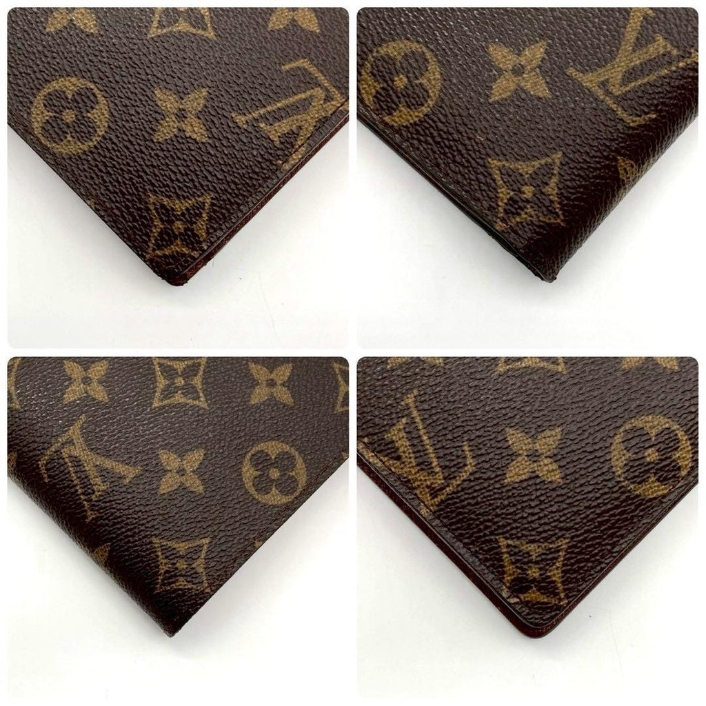 Louis Vuitton Monogram Portefeuille Marco Bifold Wallet Brown Leather