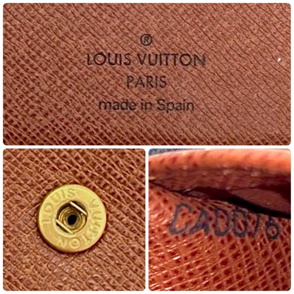 Louis Vuitton Monogram Portefeuille Marco Bifold Wallet Brown Leather