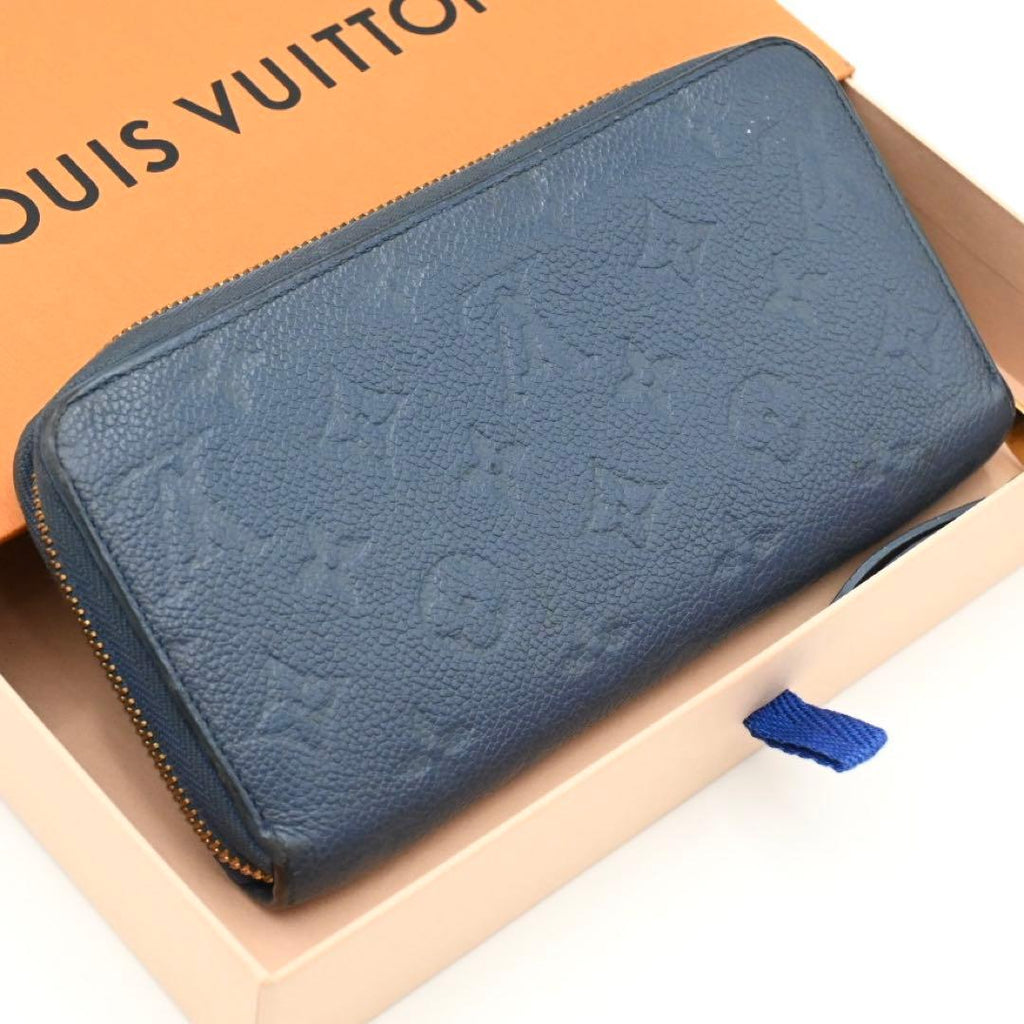 Louis Vuitton Zippy Wallet Empreinte Blue — view 2