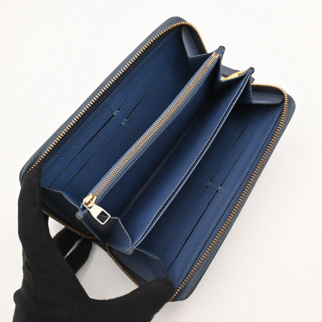 Louis Vuitton Zippy Wallet Empreinte Blue — view 3