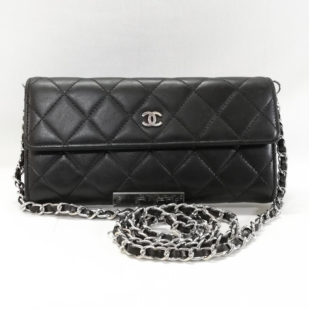 Chanel Quilted Wallet Lambskin Chain Shoulder Bag