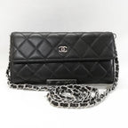 Chanel Quilted Wallet Lambskin Chain Shoulder Bag
