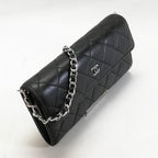 Chanel Quilted Wallet Lambskin Chain Shoulder Bag — view 2