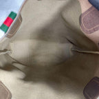 Gucci GG Sherry Line Tote Bag Brown Leather Logo — view 6