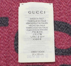 Gucci GG Jacquard Wool Silk Scarf Shawl — view 6