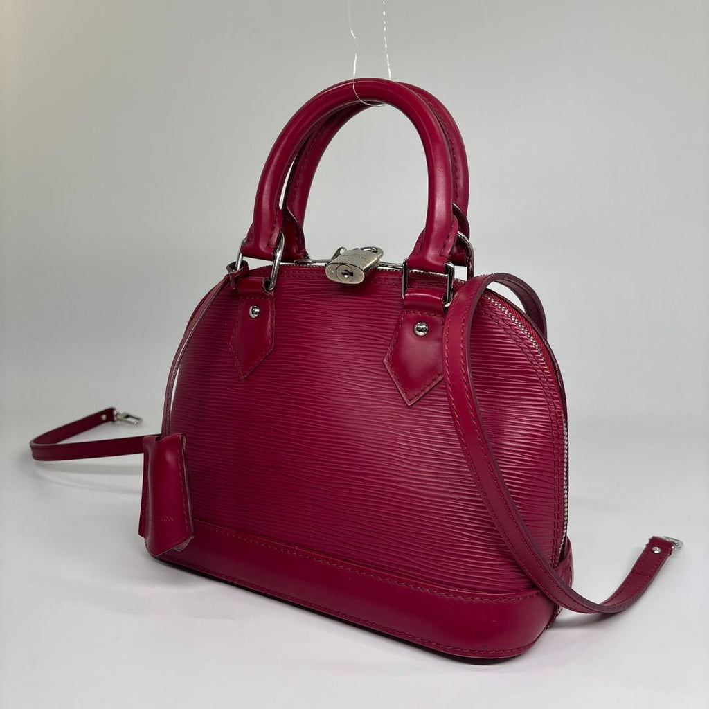 Louis Vuitton Alma BB Fuchsia Leather Handbag — view 2