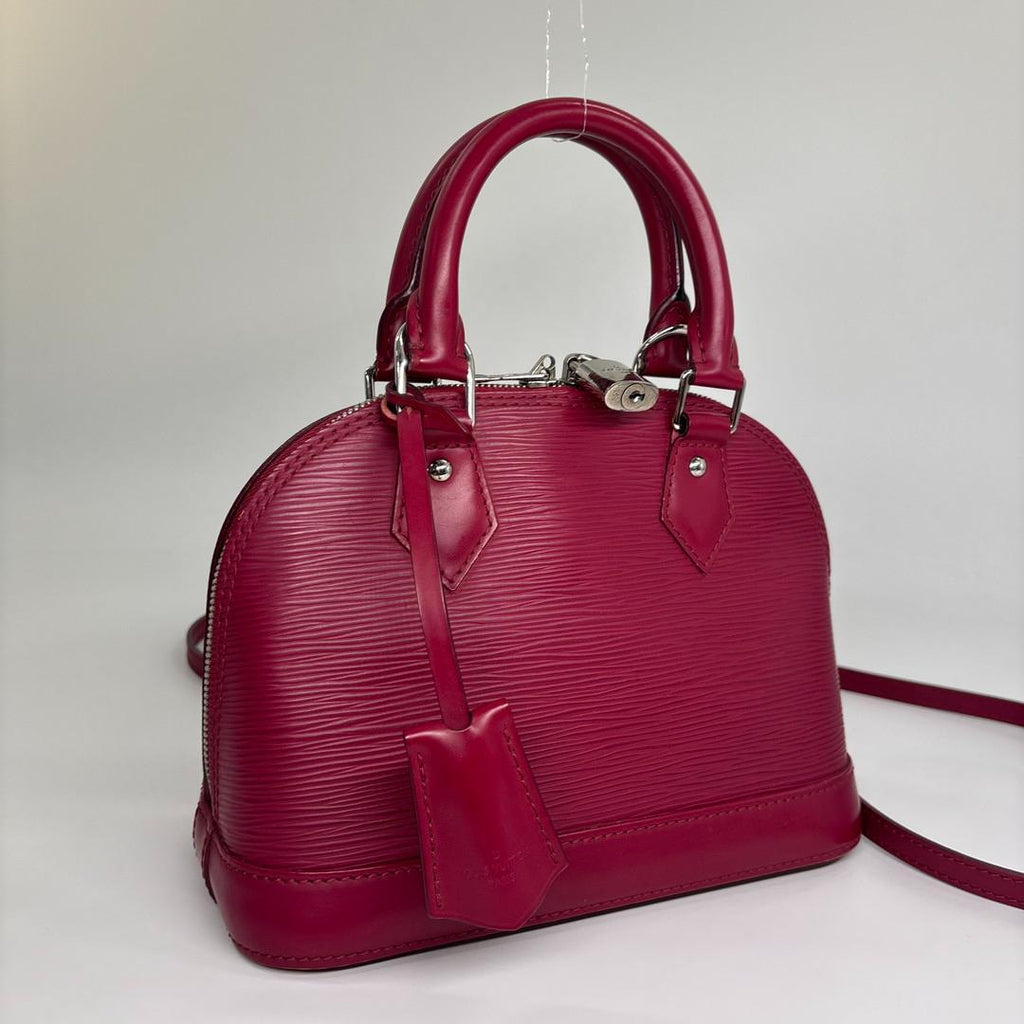 Louis Vuitton Alma BB Fuchsia Leather Handbag — view 3