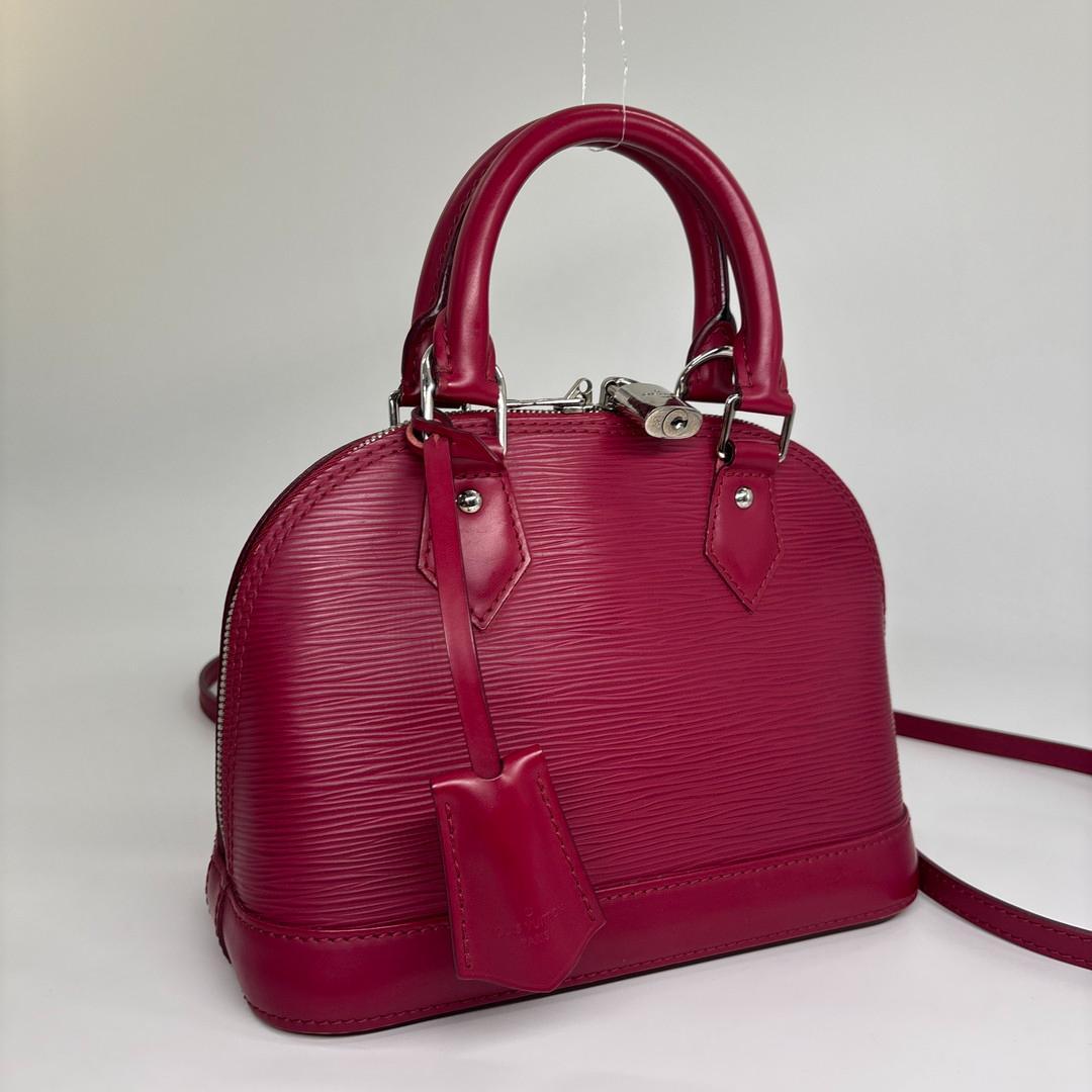 Louis Vuitton Alma BB Fuchsia Leather Handbag — view 3