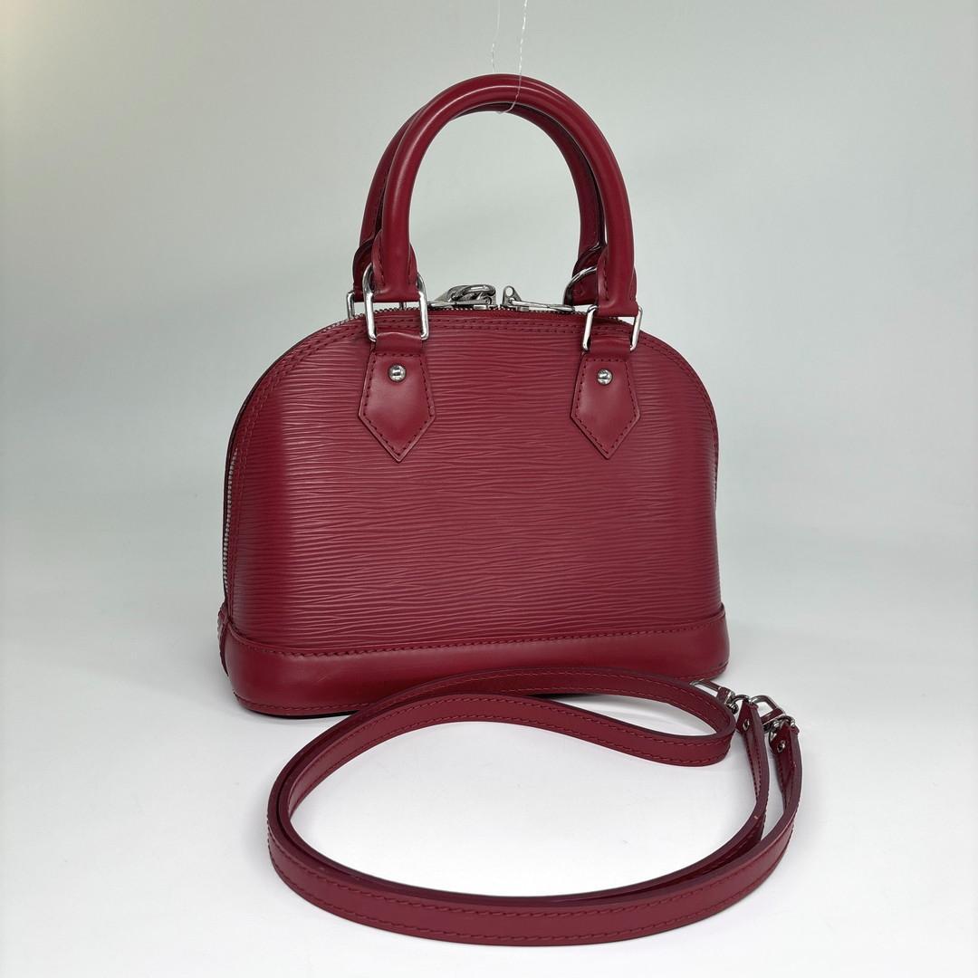 Louis Vuitton Alma BB Fuchsia Leather Handbag — view 5