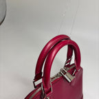 Louis Vuitton Alma BB Fuchsia Leather Handbag — view 6