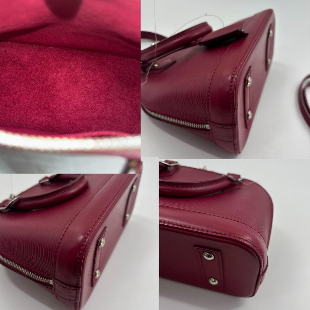 Louis Vuitton Alma BB Fuchsia Leather Handbag — view 8