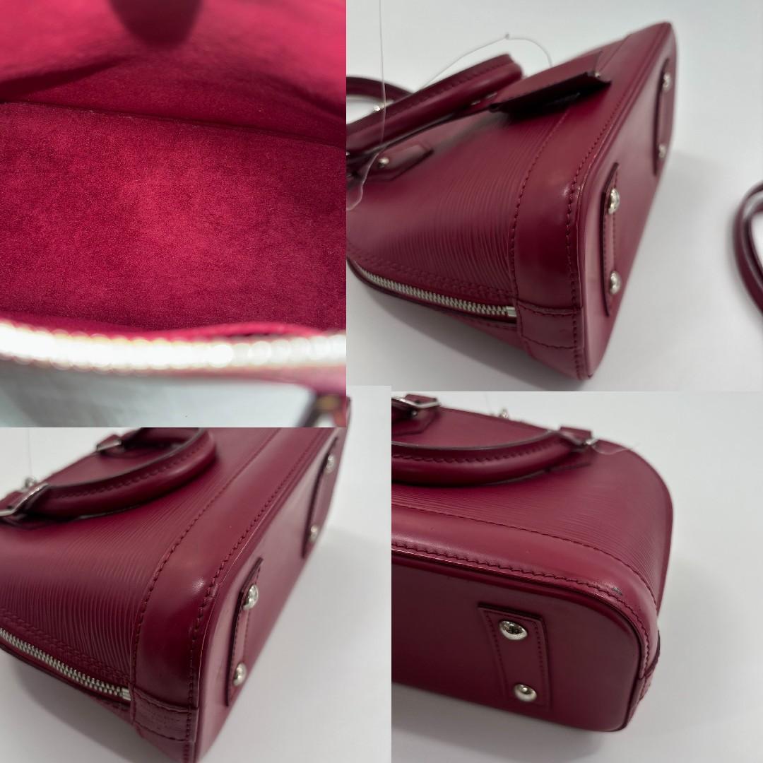 Louis Vuitton Alma BB Fuchsia Leather Handbag — view 8