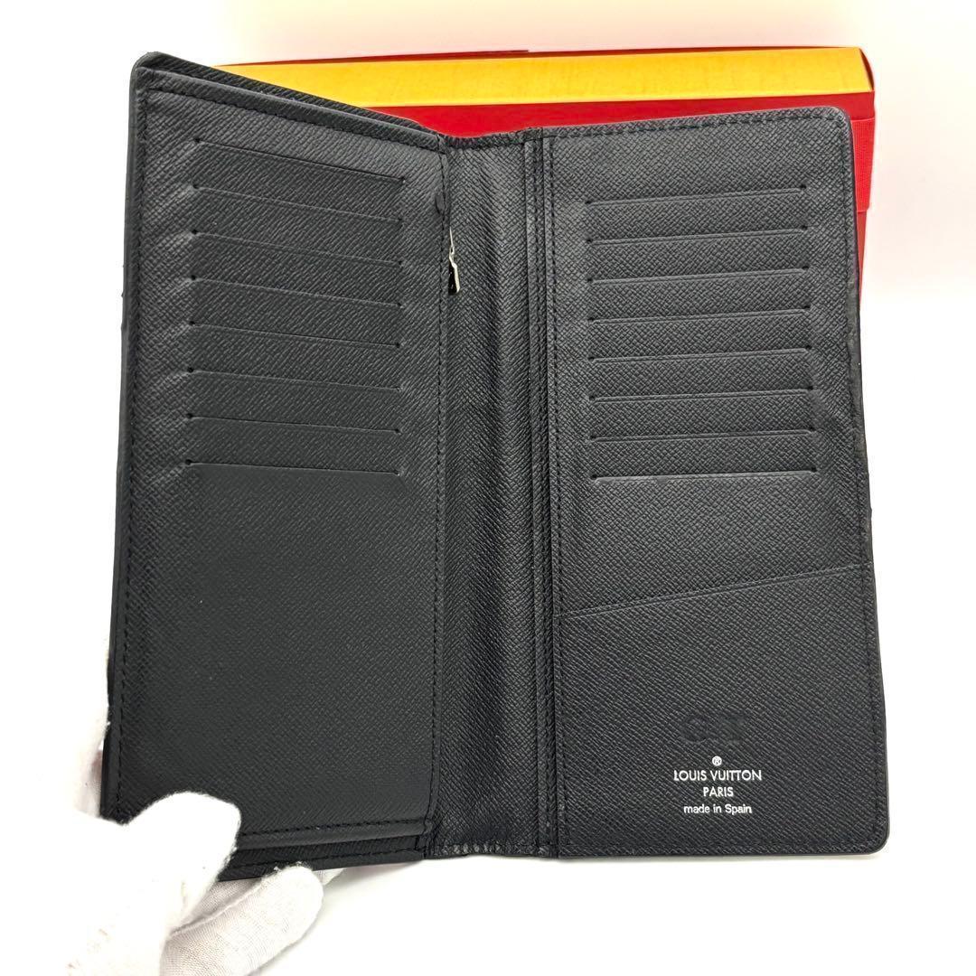 Louis Vuitton Epi Noir Black Portefeuille Brazza NM Wallet — view 3
