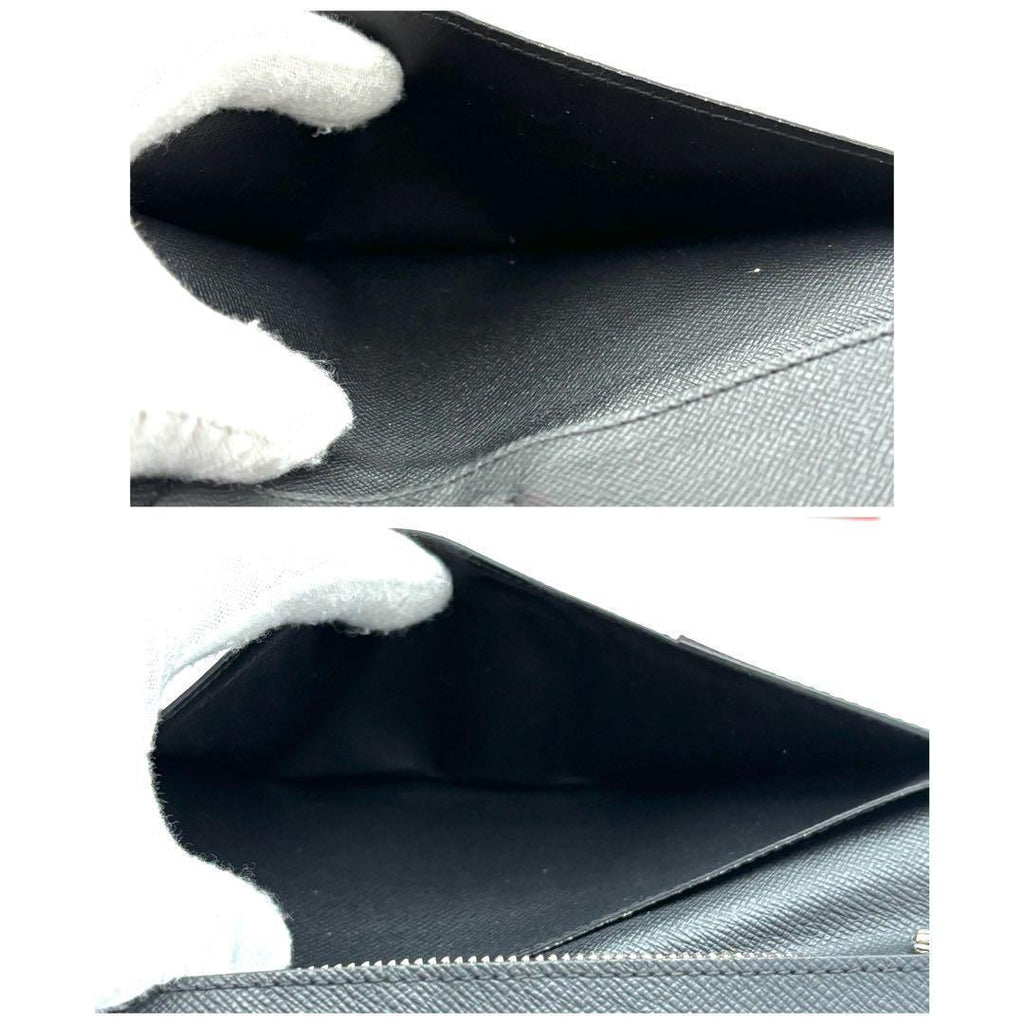 Louis Vuitton Epi Noir Black Portefeuille Brazza NM Wallet — view 6