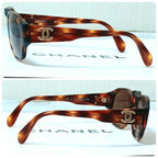 Chanel Sunglasses Tortoiseshell Wellington Brown Gold Eyewear — view 2
