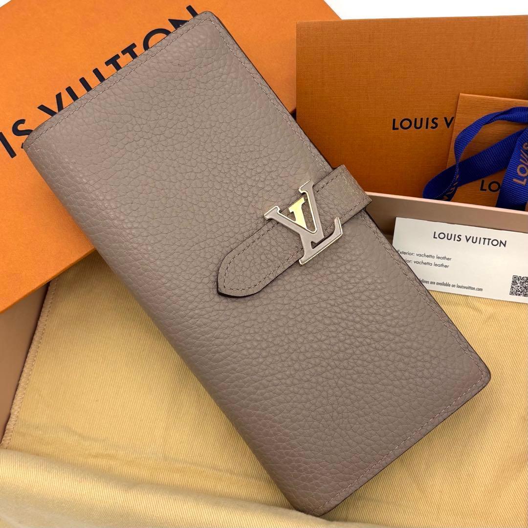 Louis Vuitton Taurillon LV Vertical Wallet Bifold