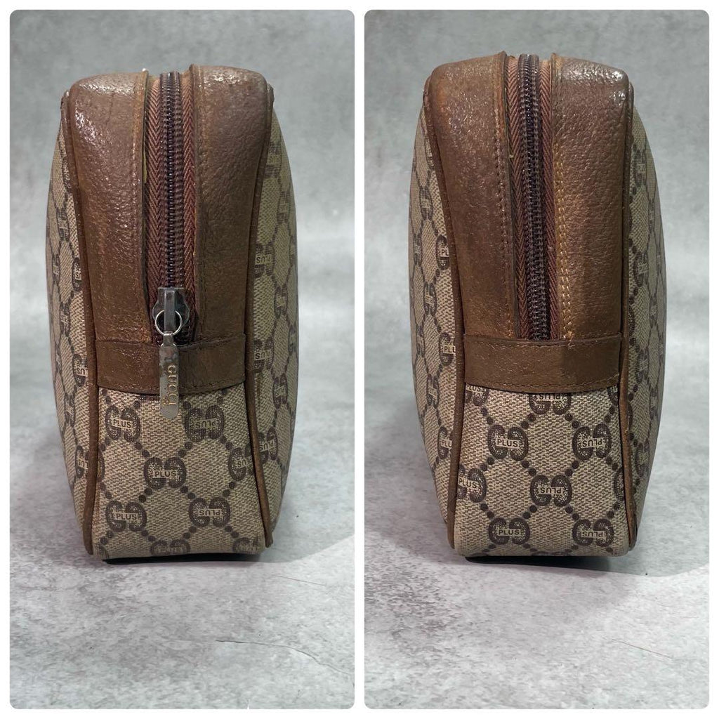 Gucci GG Clutch Brown Leather Second Logo — view 6