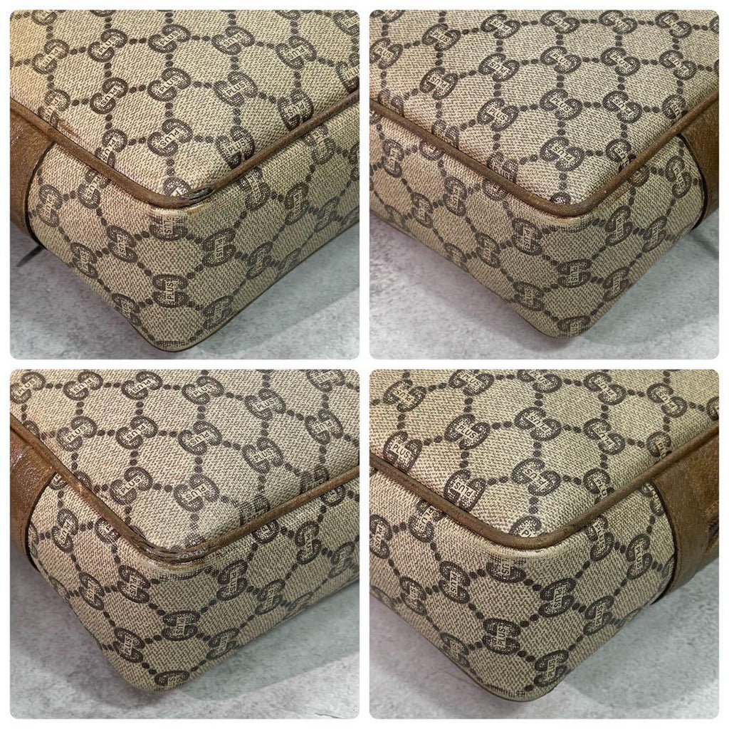 Gucci GG Clutch Brown Leather Second Logo — view 8