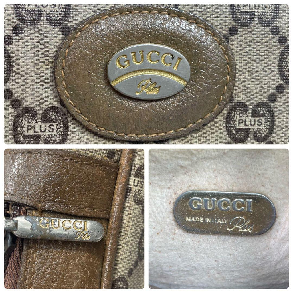 Gucci GG Clutch Brown Leather Second Logo — view 9