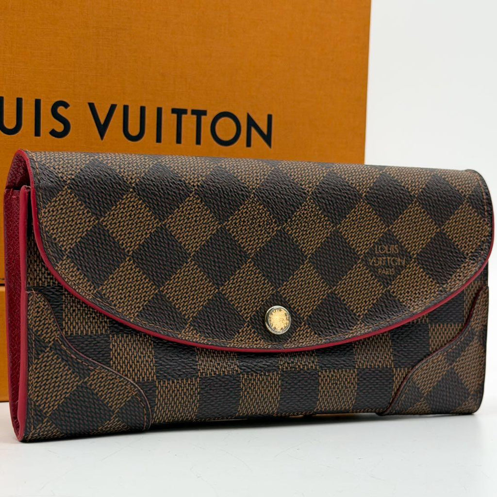 Louis Vuitton Portefeuille Kaisa Damier Red Wallet Rouge