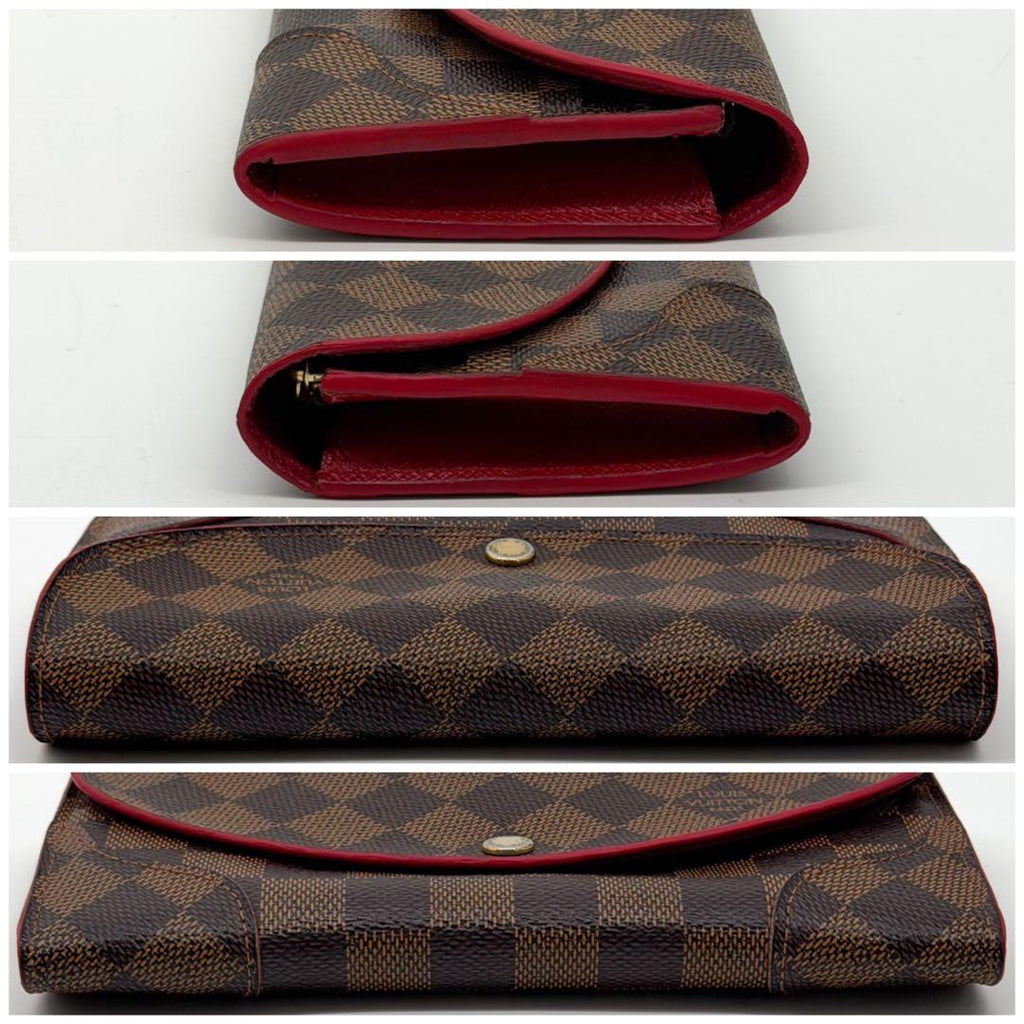 Louis Vuitton Portefeuille Kaisa Damier Red Wallet Rouge — view 4