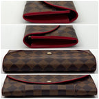 Louis Vuitton Portefeuille Kaisa Damier Red Wallet Rouge — view 4