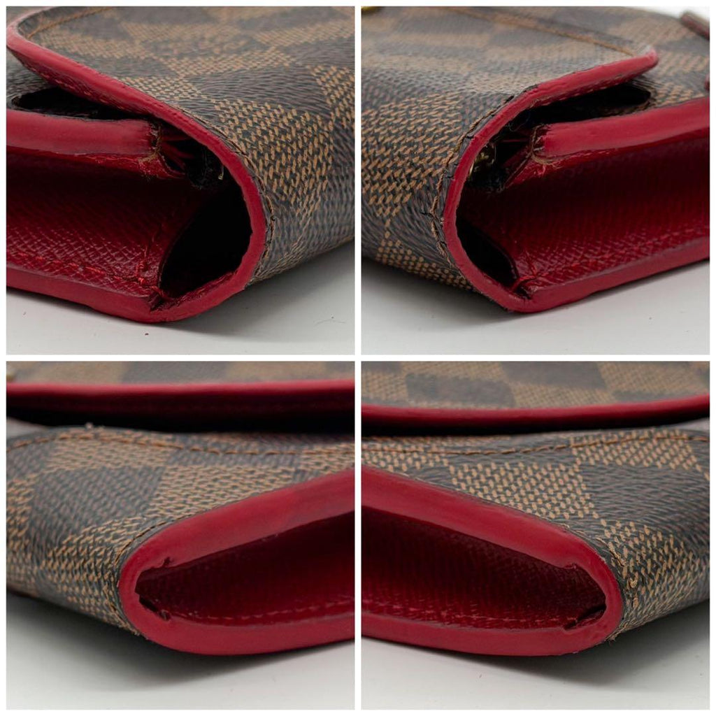 Louis Vuitton Portefeuille Kaisa Damier Red Wallet Rouge — view 5