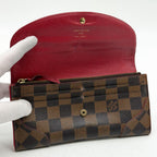 Louis Vuitton Portefeuille Kaisa Damier Red Wallet Rouge — view 6