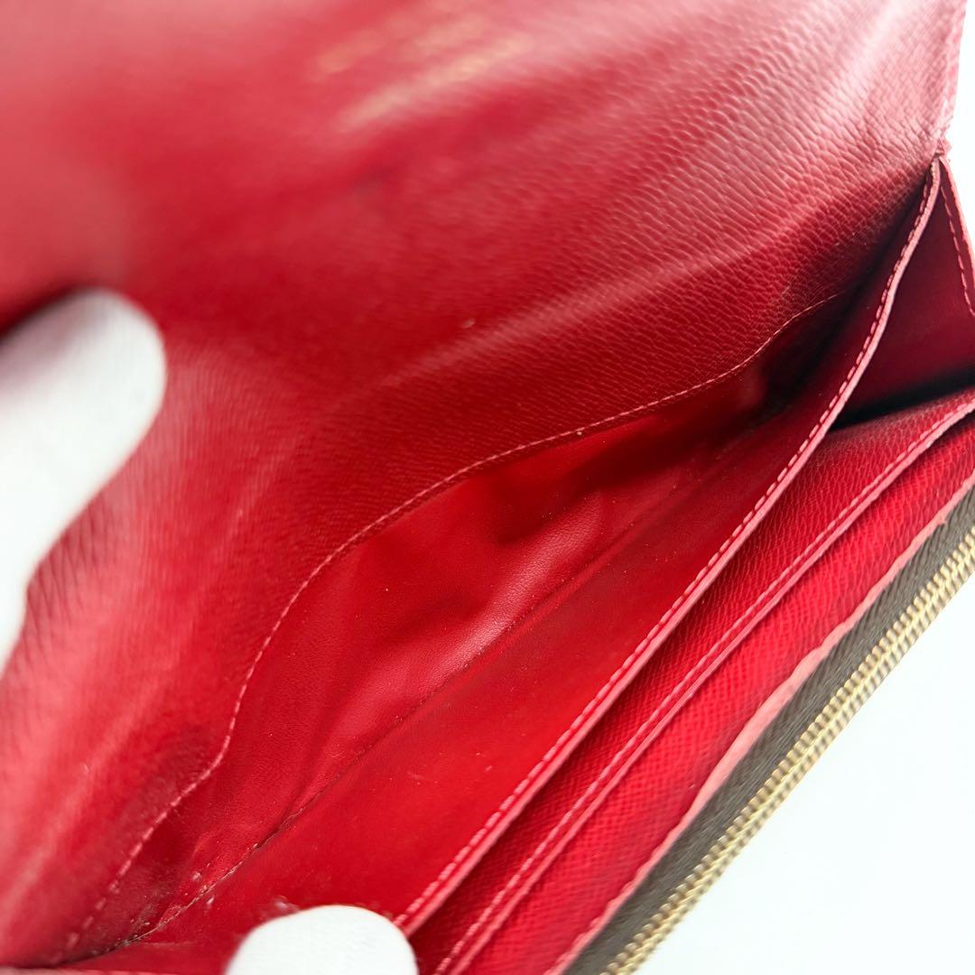 Louis Vuitton Portefeuille Kaisa Damier Red Wallet Rouge — view 8