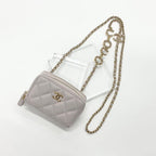 Chanel Caviar Leather CC Logo Mini Quilted Chain