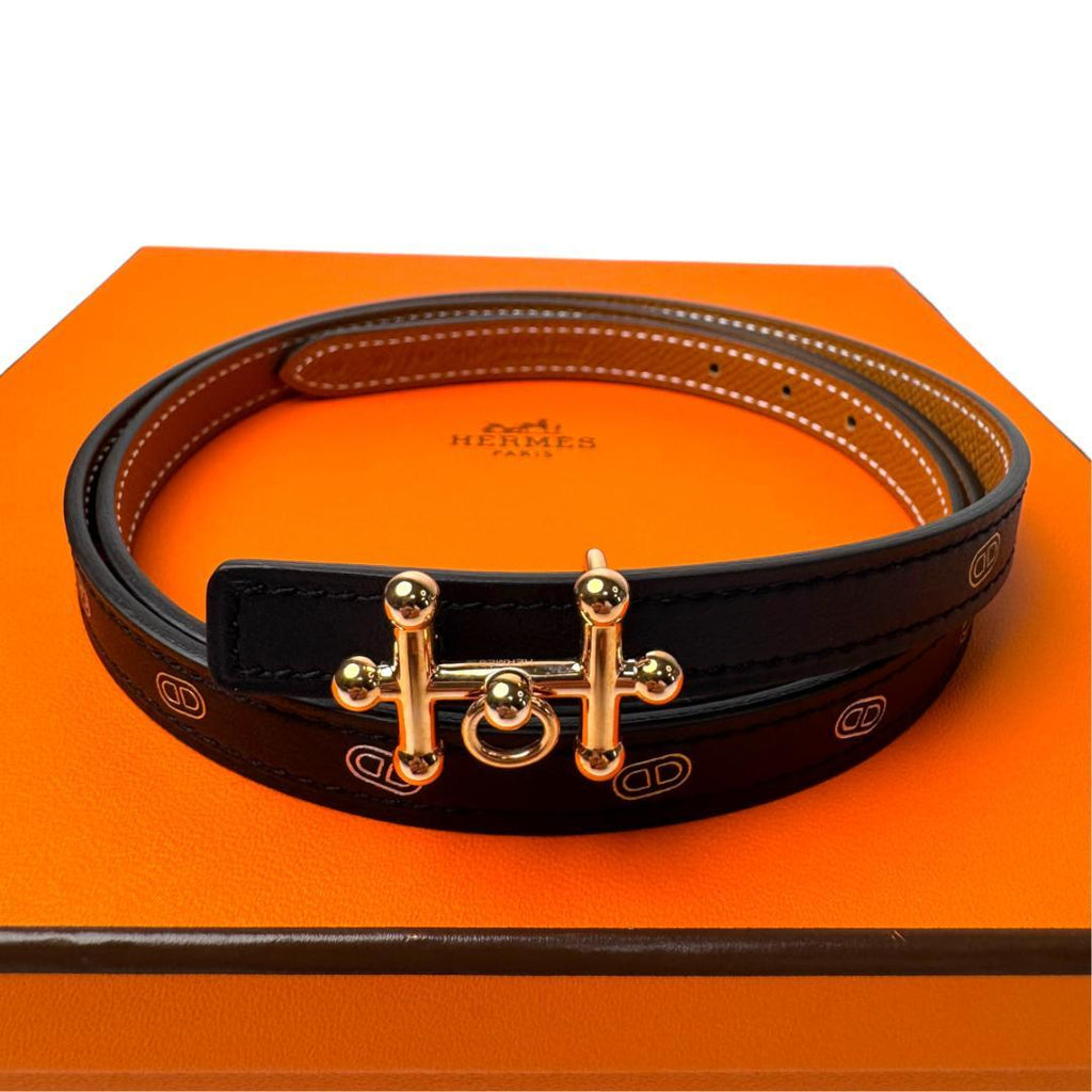 Hermes Gallopan Buckle Surreal Mail Belt 90