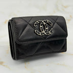Chanel 19 Lambskin Trifold Wallet — view 3