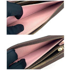 Louis Vuitton Monogram Portefeuille Clemence Rose Ballerine Wallet — view 6